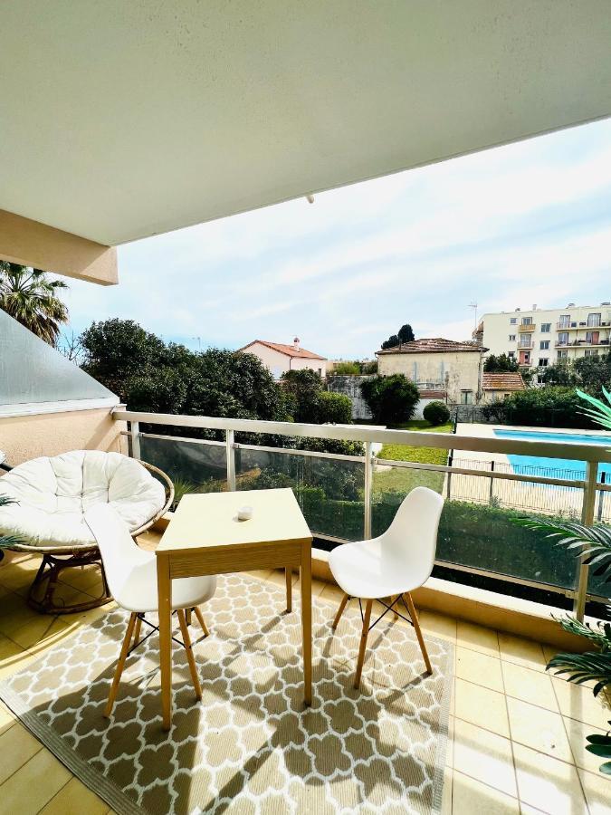 Les Palmiers - Appartement Avec Piscine Proche Plages - Wifi Et Clim Antibes Ngoại thất bức ảnh